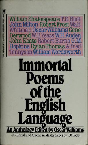 Immortal Poems Of The English Language