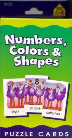 Numbers, Colors And Shapes (Puzzle Cards)