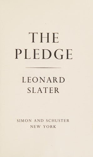 The Pledge (with Notes and  Autographed)