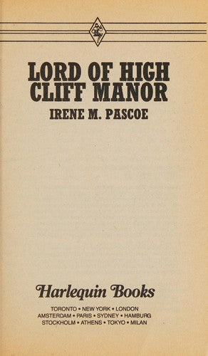 Lord Of High Cliff Manor (Gothic Romances)