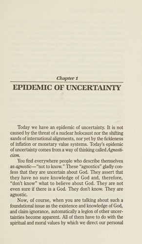 In Search Of Certainty
