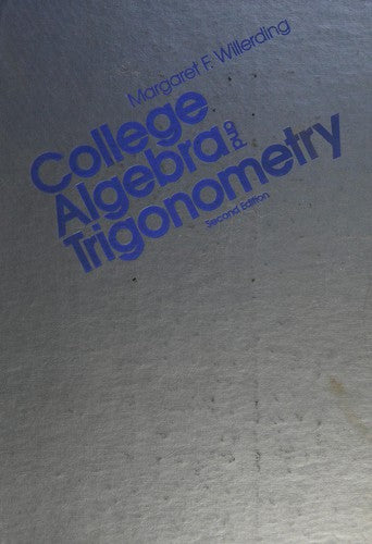 College algebra and trigonometry 2nd Edition
