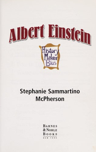 Albert Einstein (History Makers Bios Series)