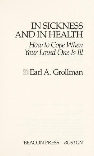 In Sickness And In Health: how to cope when your loved one is ill
