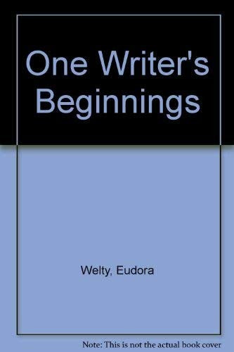 One Writer's Beginnings