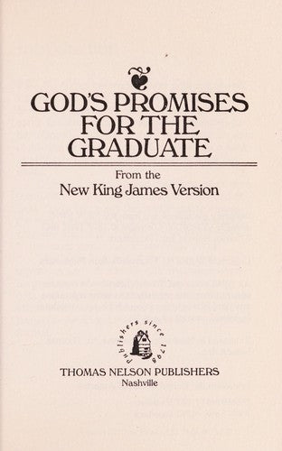 God's Promises for the Graduate
