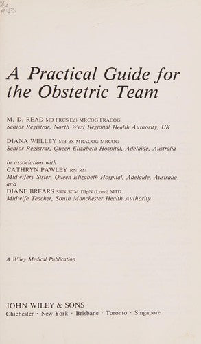 A Practical Guide For The Obstetric Team
