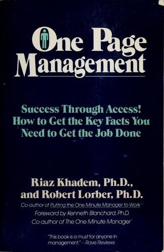 One Page Management