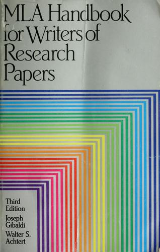 Mla Handbook For Writers Of Research Papers
