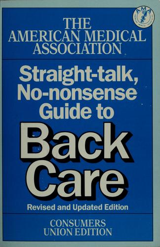 Straight Talk No Nonsense Guide To Back Care