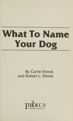 What To Name Your Dog
