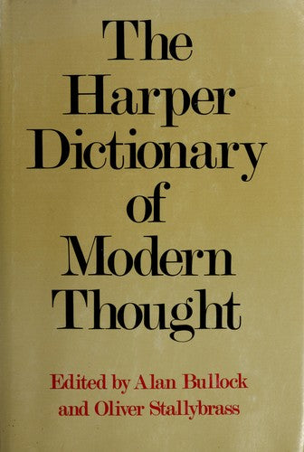 Harper Dictionary Of Modern Thought