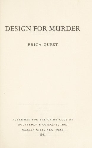 Design for murder
