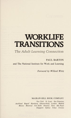 Worklife Transitions: the adult learning connection