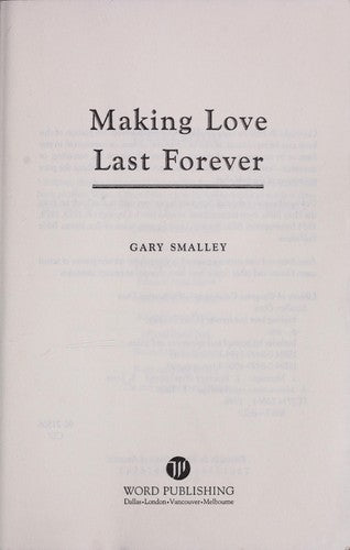 Making Love Last Forever