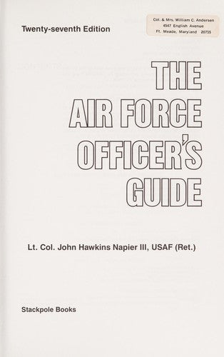 Air Force Officer's Guide