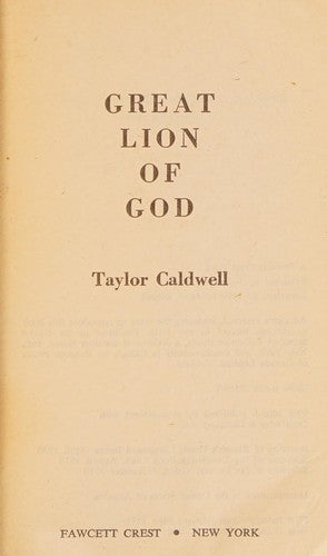 Great Lion of God