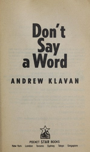 Don't Say A Word