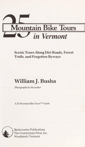 25 Mountain Bike Tours In Vermont