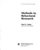 Methods In Behavioral Research (Fifth Edition)