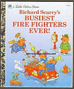 Richard Scarry's Busiest Firefighters Ever! (Little Golden Book)