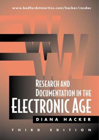 Research And Documentation In The Electronic Age