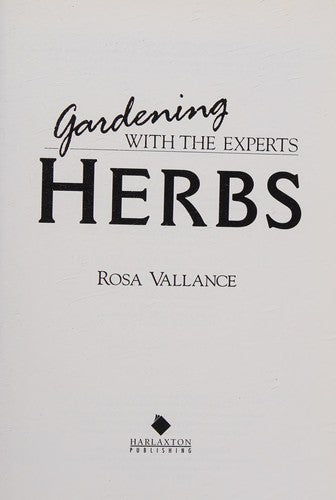 Herbs: gardening with the experts