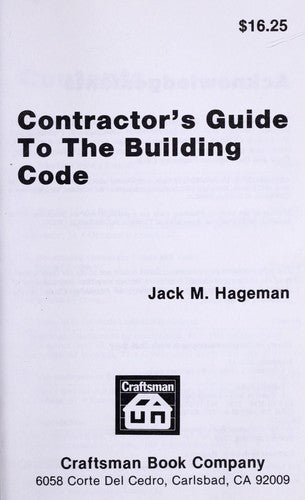 Contractor's Guide To The Building Code