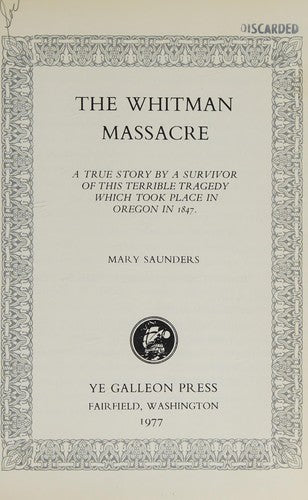 The Whitman Massacre