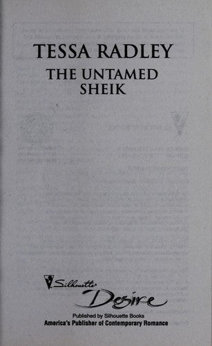 The Untamed Sheik (Silhouette Desire)