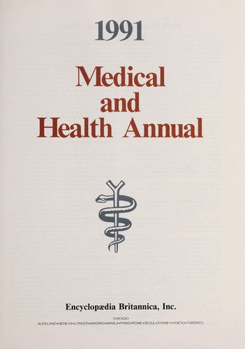 Medical And Health Annual 1991
