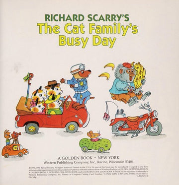 Richard Scarry's The Cat Family's Busy Day (Look-Look)