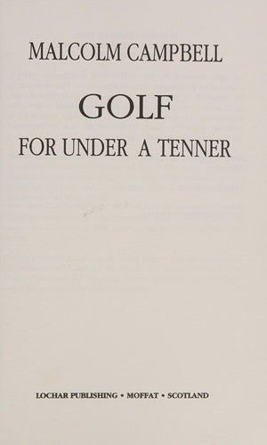 Golf For Under A Tenner