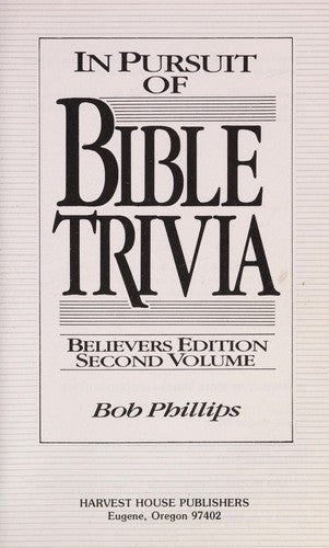 In Search Of Bible Trivia/Believers Edition