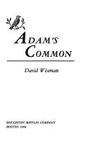 Adam's Common (without dust jacket)
