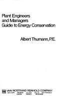Plant Engineers And Managers Guide To Energy Conservation