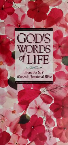God's Words Of Life From The Niv Women's Devotional Bible
