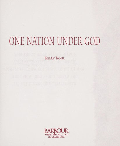 One Nation Under God