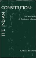 The Indian Constitution (without dust jacket): a case study of backward classes