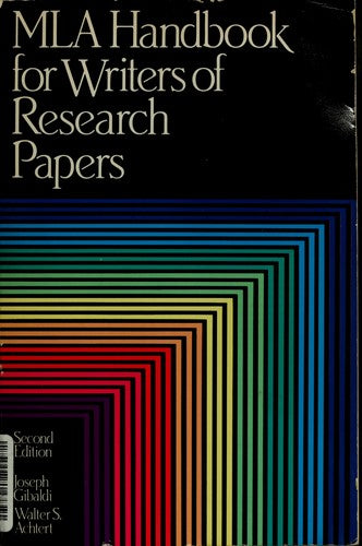 MLA Handbook For Writers Of Research Papers