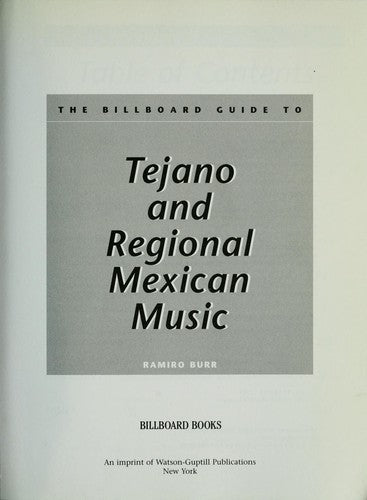 The Billboard Guide To Tejano And Regional Mexican Music