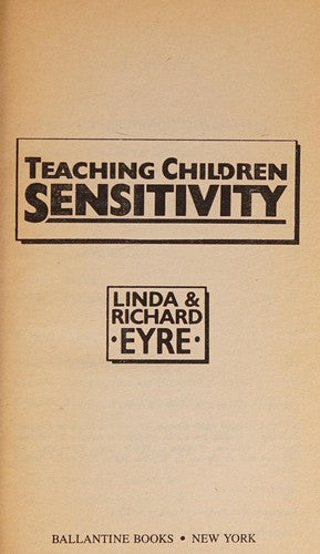 Teaching Children Sensitivity