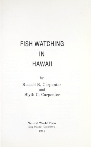 Fish Watching In Hawaii