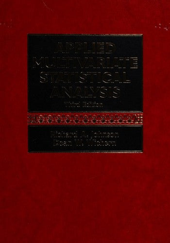 Applied Multivariate Statistical Analysis