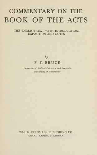 The Book of the Acts