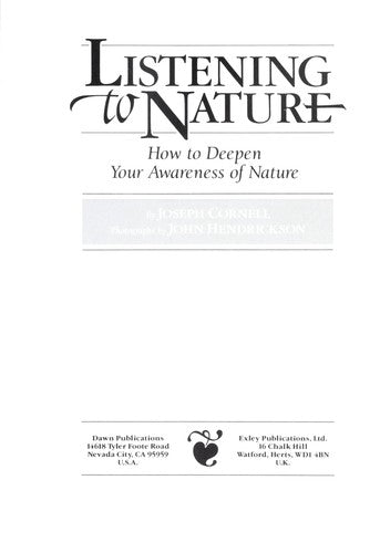 Listening to Nature: How to Deepen Your Awareness of Nature