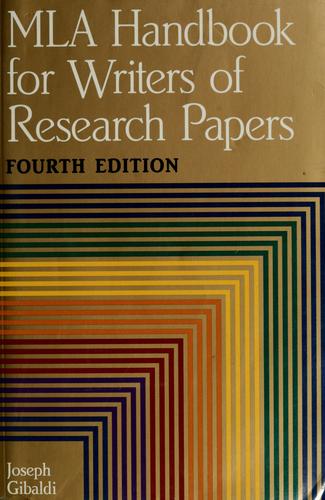 MLA Handbook For Writers Of Research Papers