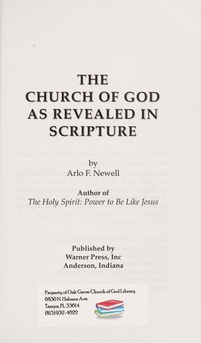 The Church of God As Revealed in Scripture