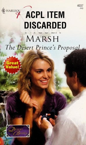 The Desert Prince's Proposal