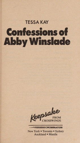 Confessions Of Abby Winslade